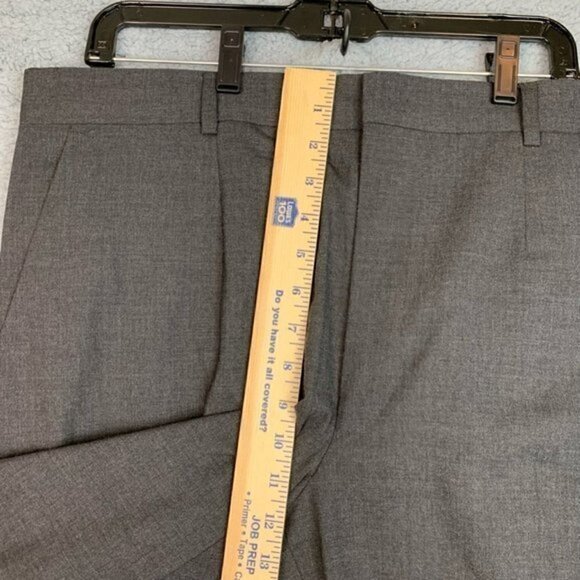 Dolce&gabbana Mens Dress Pants Gray Heathered Pockets Flat Front 35 x 28 - Picture 6 of 8